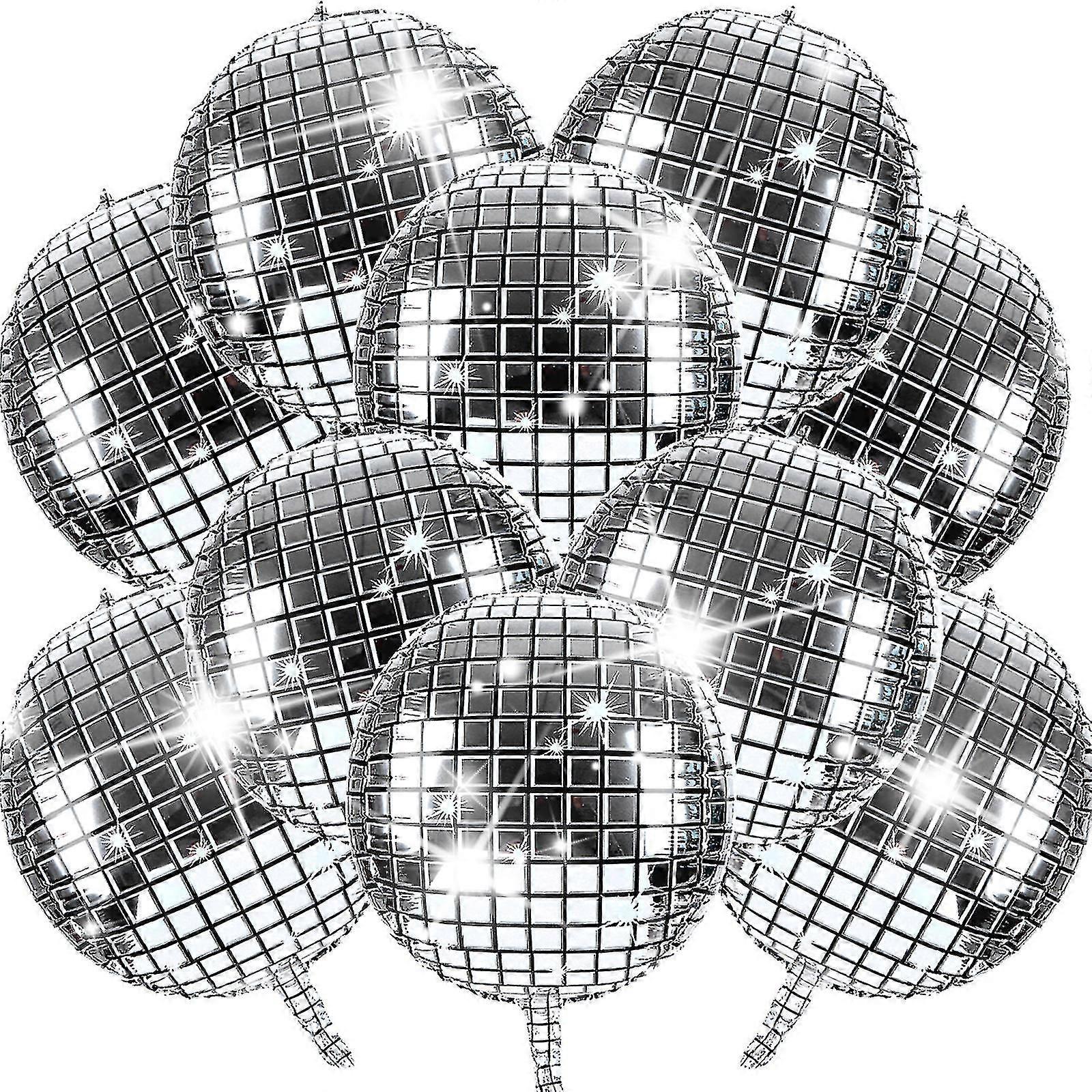 10 Pack Disco Ball Balloons