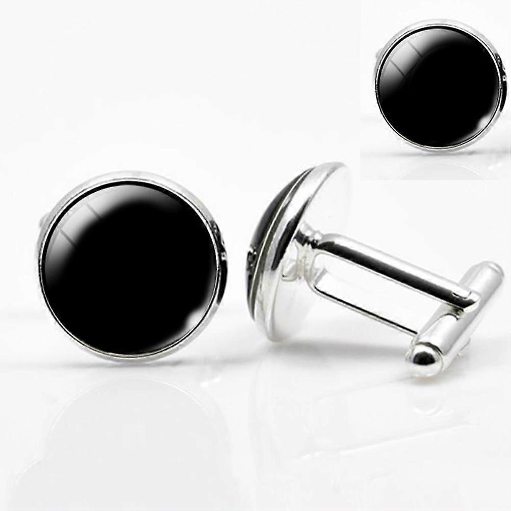 Glass Sleeve Cuff-Link Collar Button for Man Decorative Use