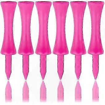 100-Pack Pink Golf Tees 57mm Length Sturdy Plastic Tees for Golfing Accessory