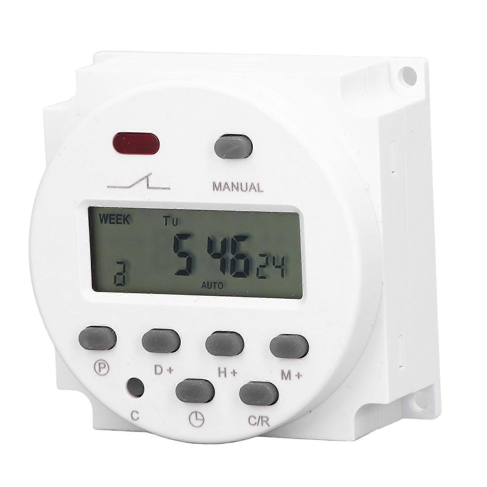 Electronic Timer Programmable LCD Digital Time Control Relay Switch 16 On 16 Off Cn101ADC12V