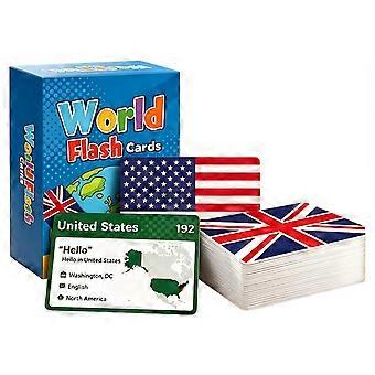 World Flags Flash Cards 245 Pieces Educational Learning Flash Games for All Ages Family Classroom Homeschool