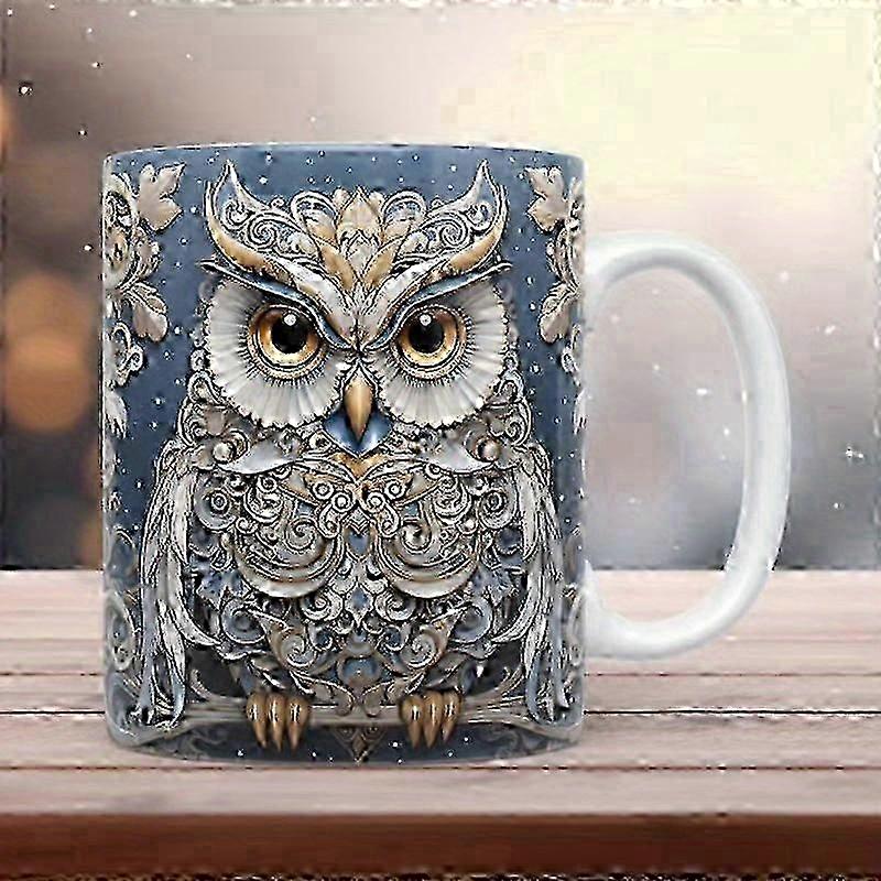 3D Owl Shaped Ceramic Cup
