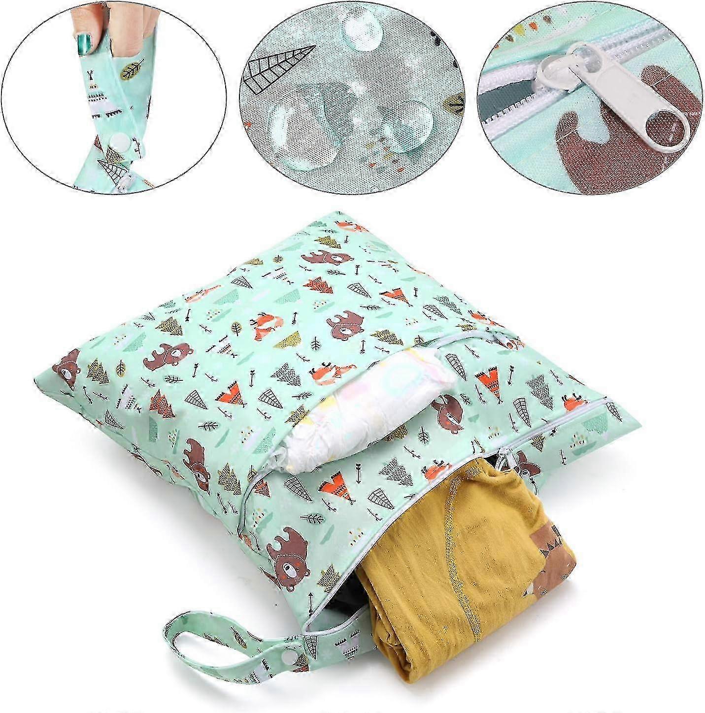 Washable Wet Dry Diaper Bag Set