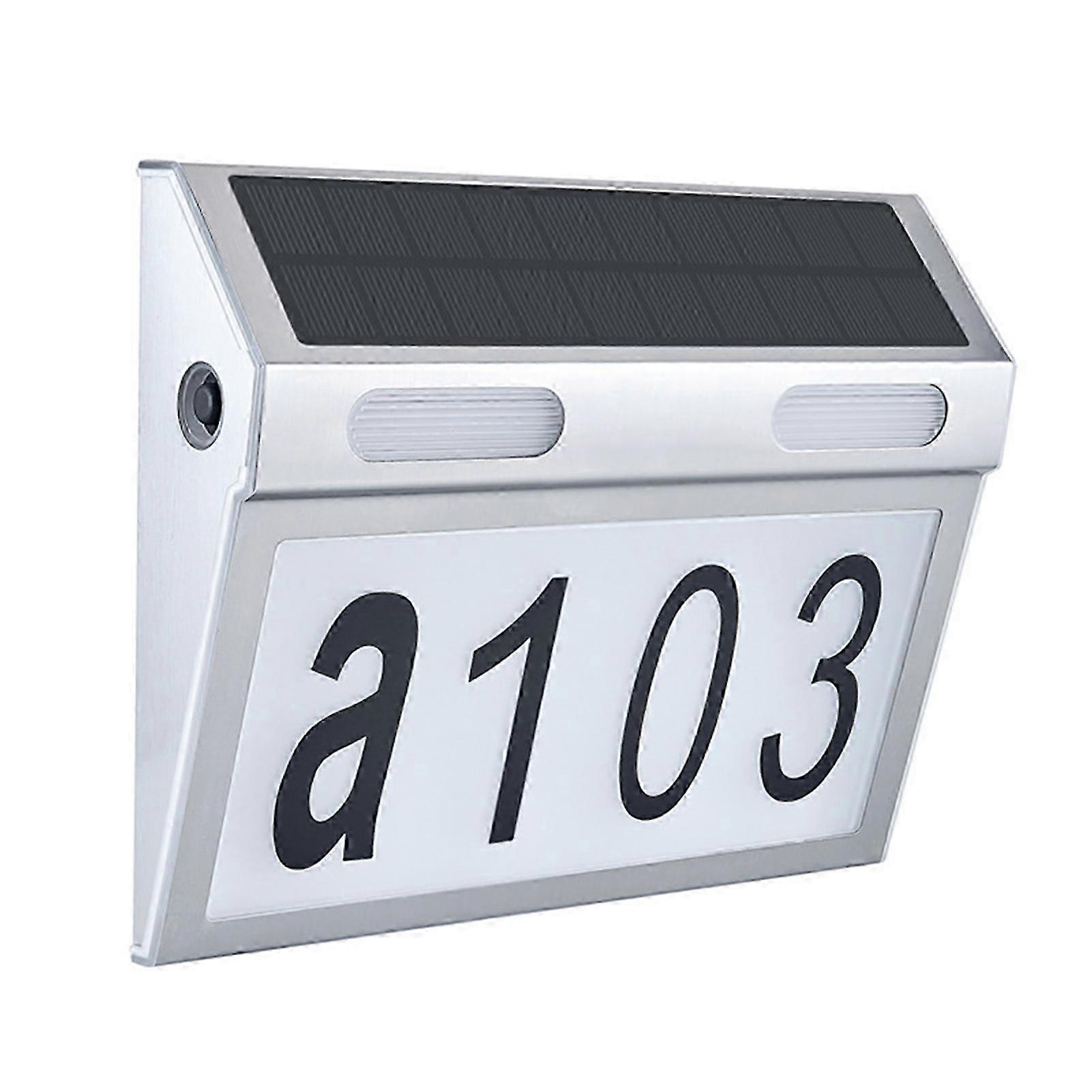 Stainless Solar Wall Light Compact