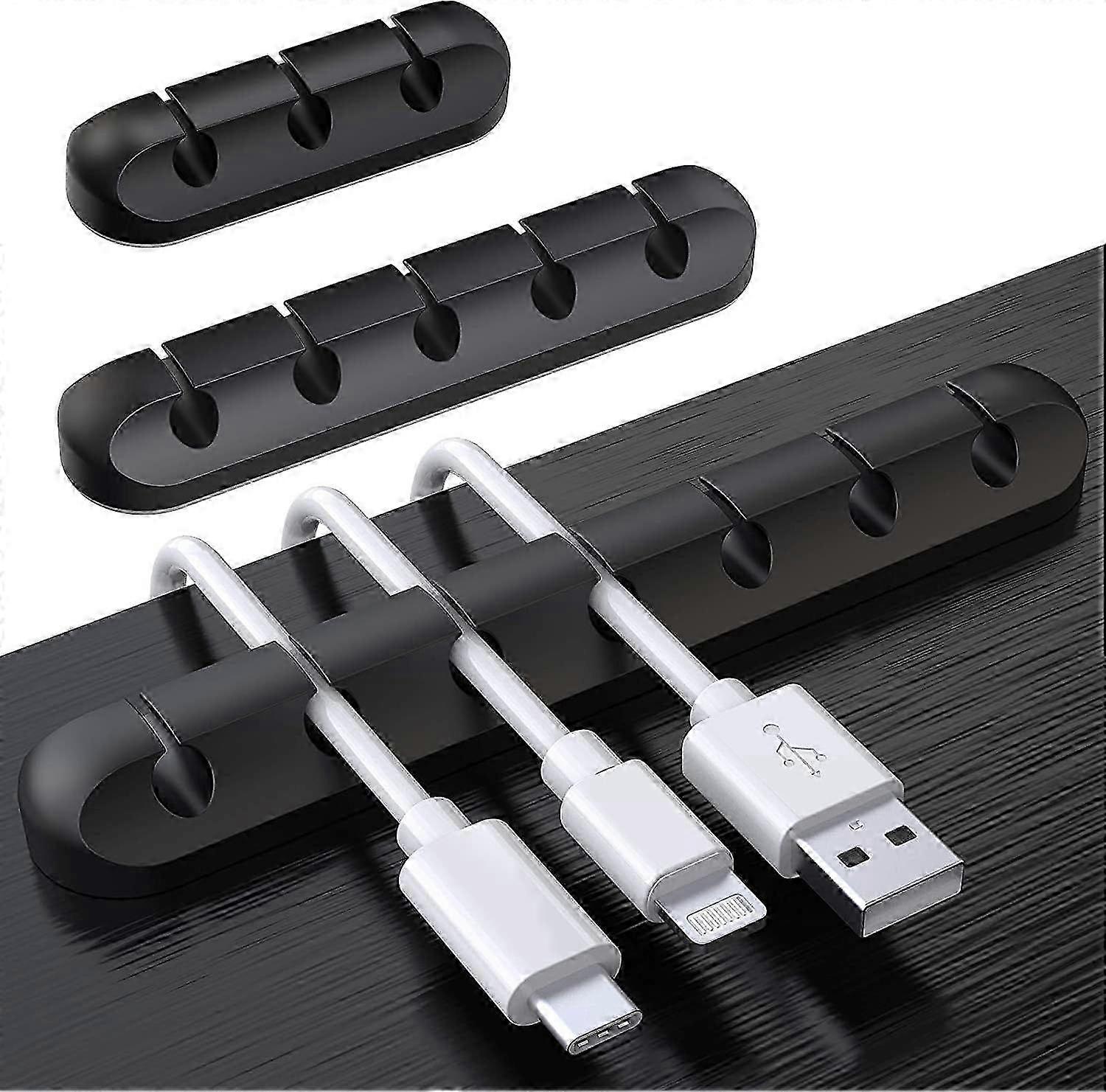 Cable Clips Desk Organizer, 3 Pack Cable Holder