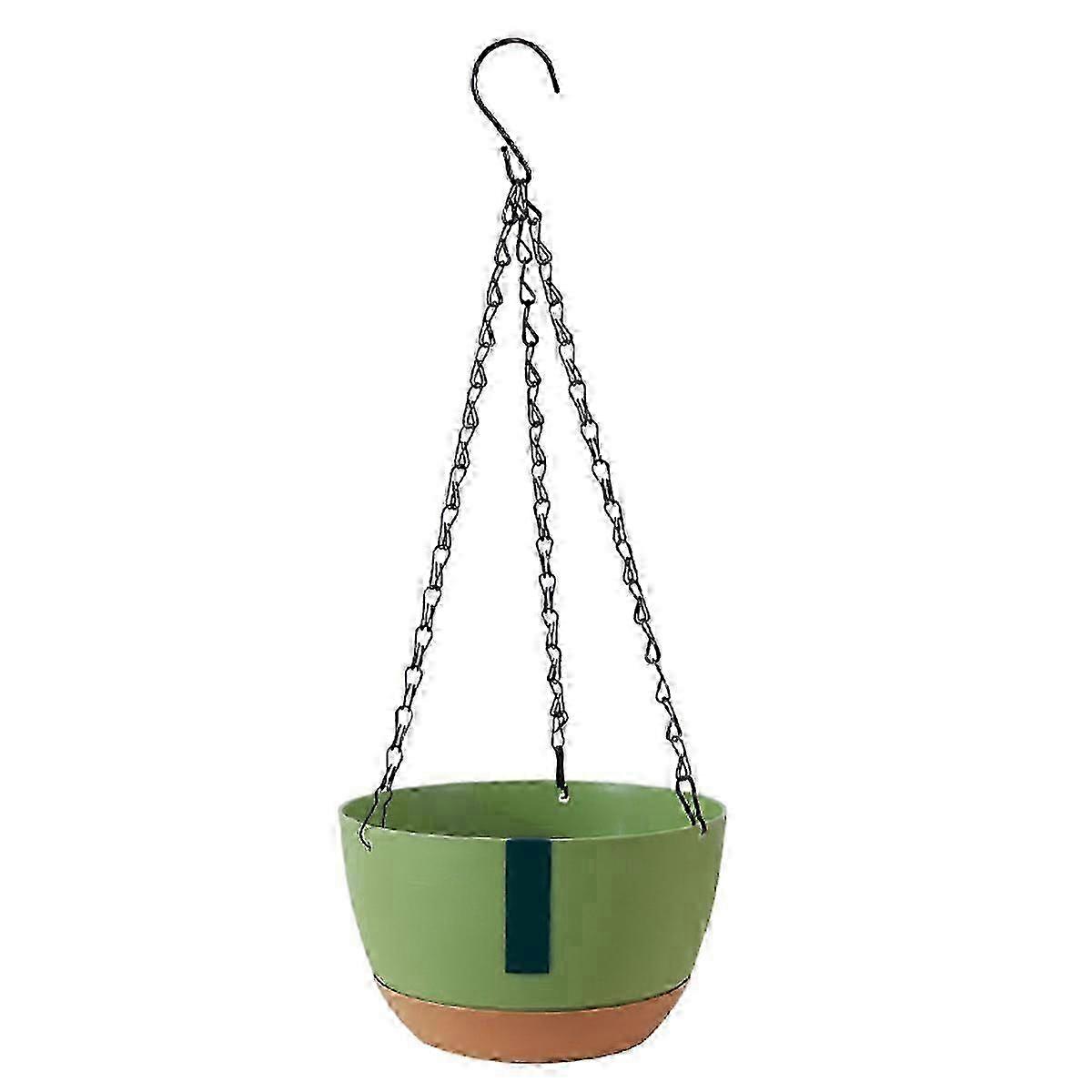 Dual Chain Hanging Planter With Drainage