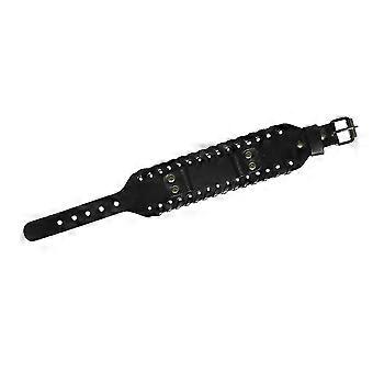 Black Wide Bracelet Watch Band for Handwatch 1Pcs Use