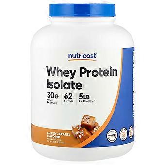 Nutricost, izolat białka serwatkowego, solony karmel, 5 funtów (2268 g)