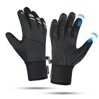 Winter Warm Touchscreen Cycling Gloves, Windproof Anti-Slip Gloves for Cycling, Motorcycling and Hiking
