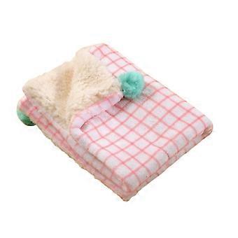 Crystal Velvet Small Dog Pet Bed, Soft Warm Puppy Sleeping Blanket, Easy to Wash, Helps Relieve Separation Anxiety