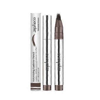 Zephoco Yellow-Brown Eyebrow Pencil, Smooth Ink Flow Wild Makeup Tool, Easy to Handle, Convenient Design, 1 Count aqt