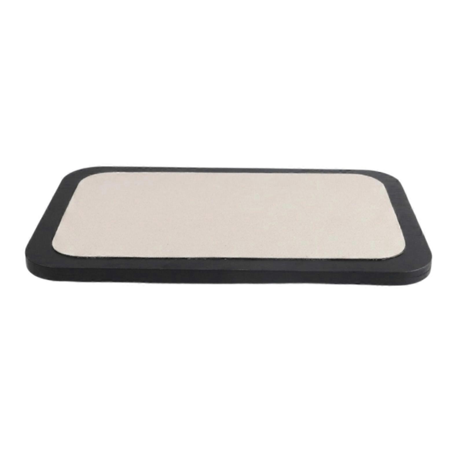 Rectangular Tray with Leather Texture | Low-Profile, Wood Grain Look Tray, for