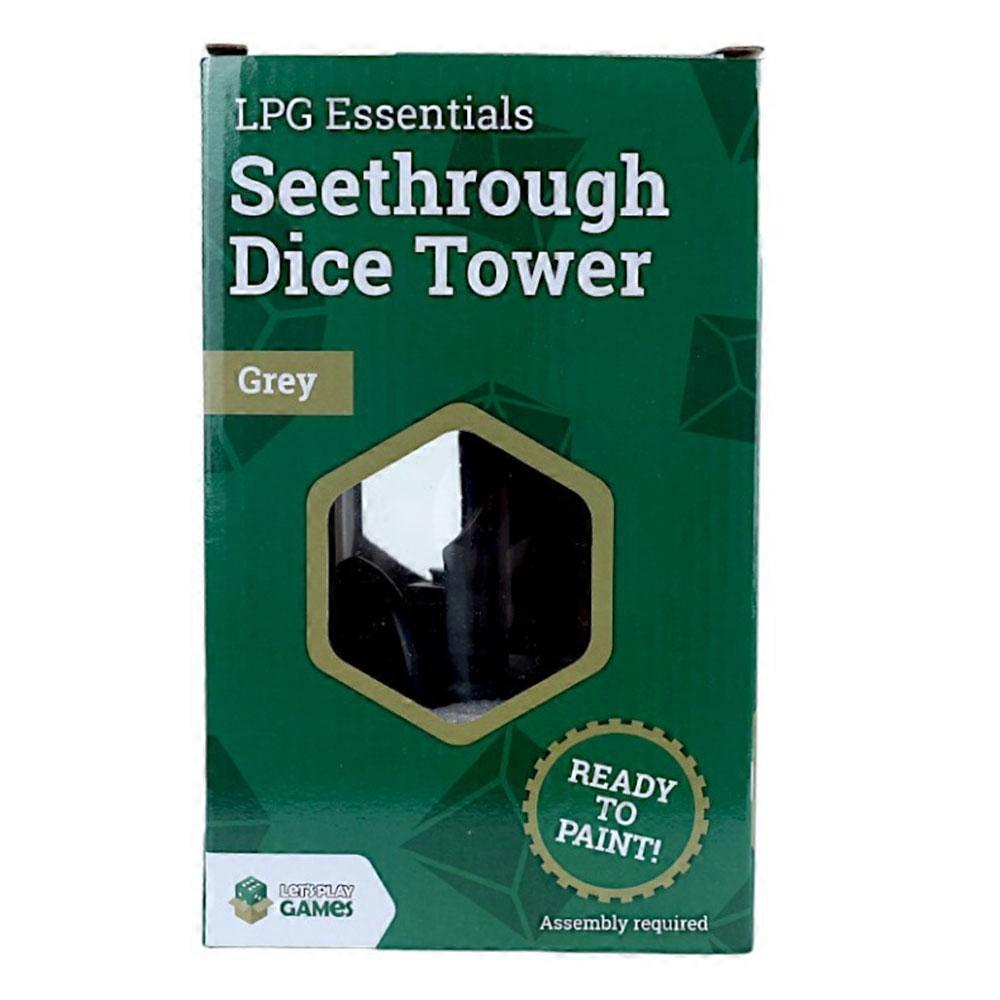 GREY LPG Essentials See Through Dice Tower for Board and Roleplaying Games