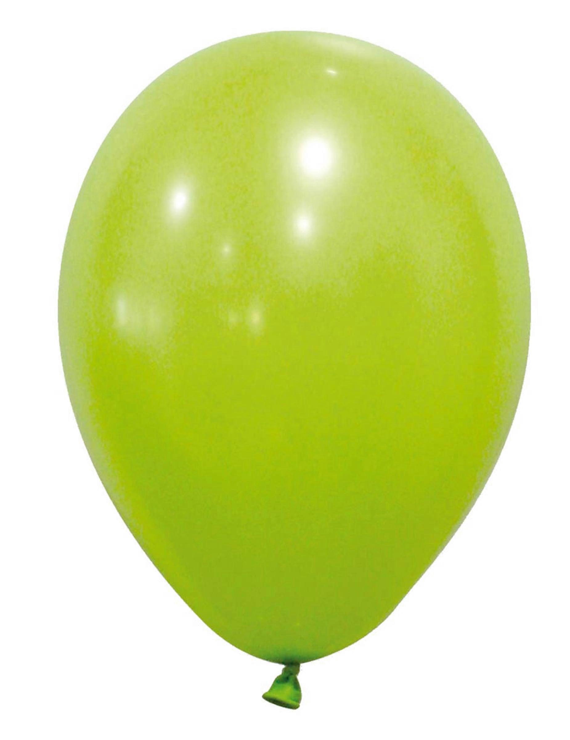 12 light green balloons 28 cm