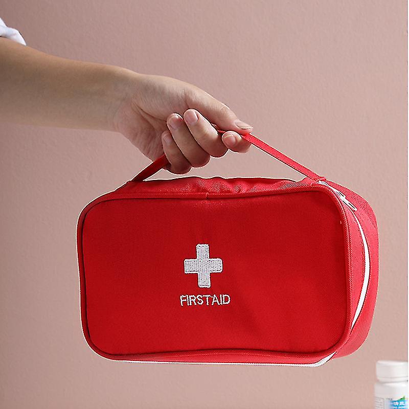 Pxcl Portable First Aid Kit, Empty, For Home Use (red)