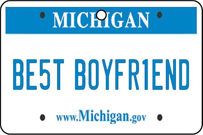 Michigan - Best Boyfriend License Plate Car Air Freshener
