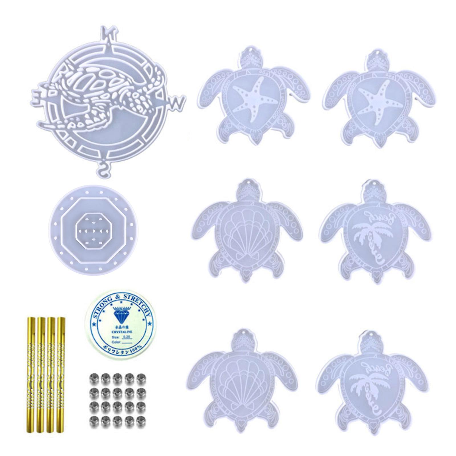 Wall Hanging Keychain Silicone Mold with Hole Keyring Pendant Handmade Mold
