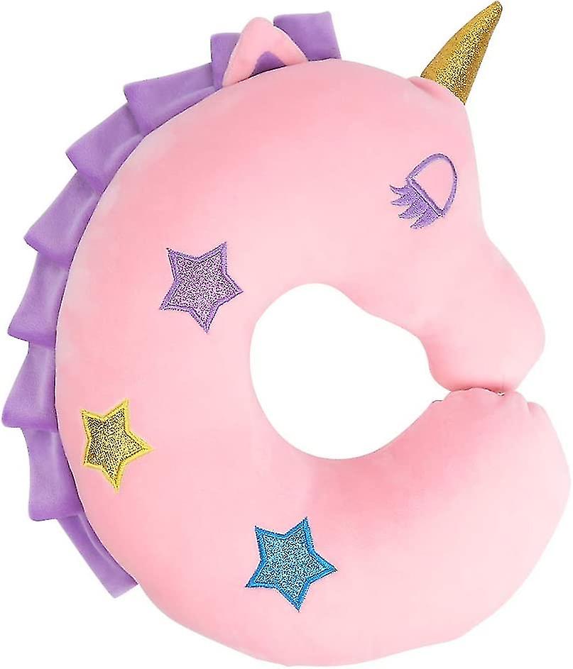 Travel Pillow For Kids,unicorn Kids Neck Pillow For Traveling,head Neck Support Pillow For Airplane,car, Home, Office