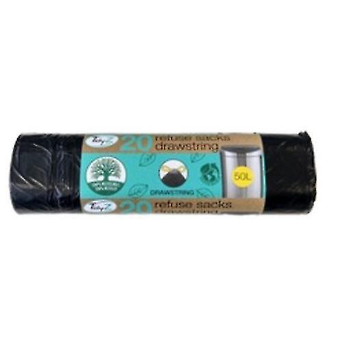 Tidyz Plastic Drawstring Bin Bags (Pack Of 20)