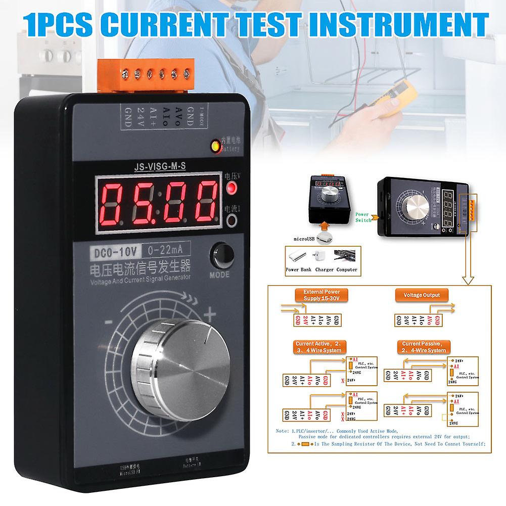 Digital 0-10V Voltage Signal Generator 0-20mA Current Transmitter Analog Simulator