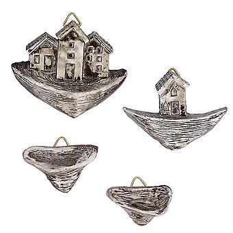 Resin Small House Decoration,Resin Micro Landscape Small Micro Landscape Decorating Accessories Fish Aquarium Decor Rugged and Tough