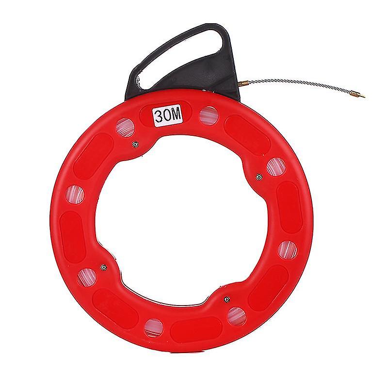 30m Pulling Puller Through Wall Wire Strength Pulling Tool Cable Connecting Wire Nylon Through Wall Tool Spring Wire