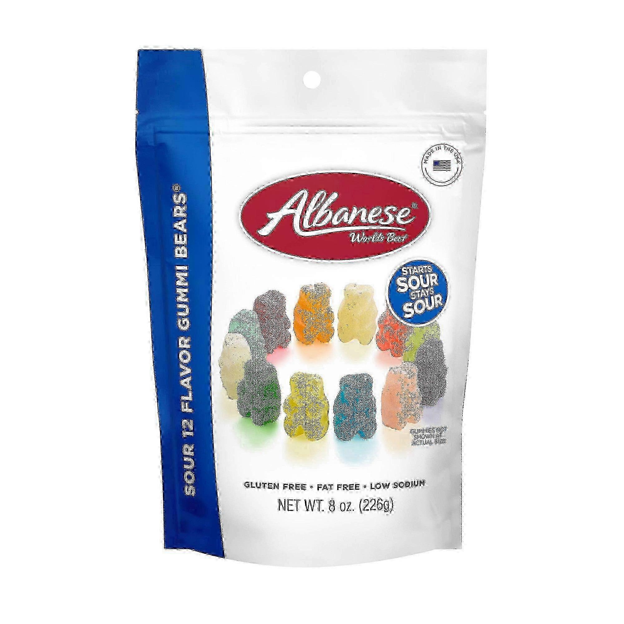 Albanese World's Best Sour Gummi Bears, 8 Oz