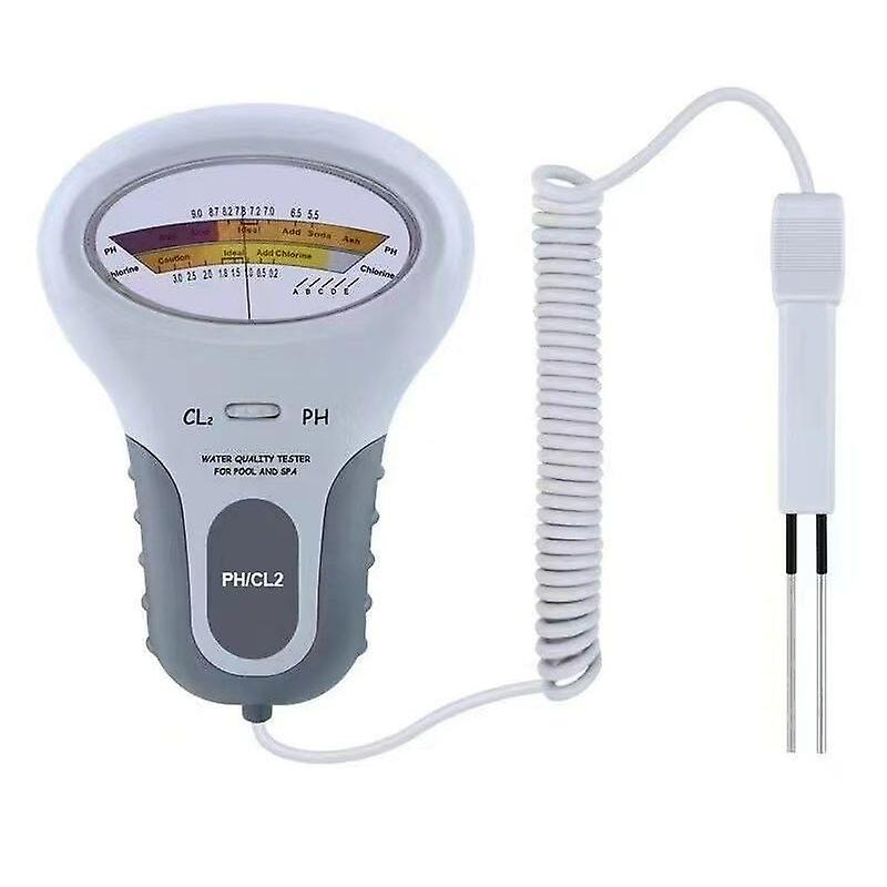 PC102 CL2 & PH Swimming Pool Water Quality Detector PH Portable Water Quality Analyzer Swimming Pool Residual Chlorine Tester
