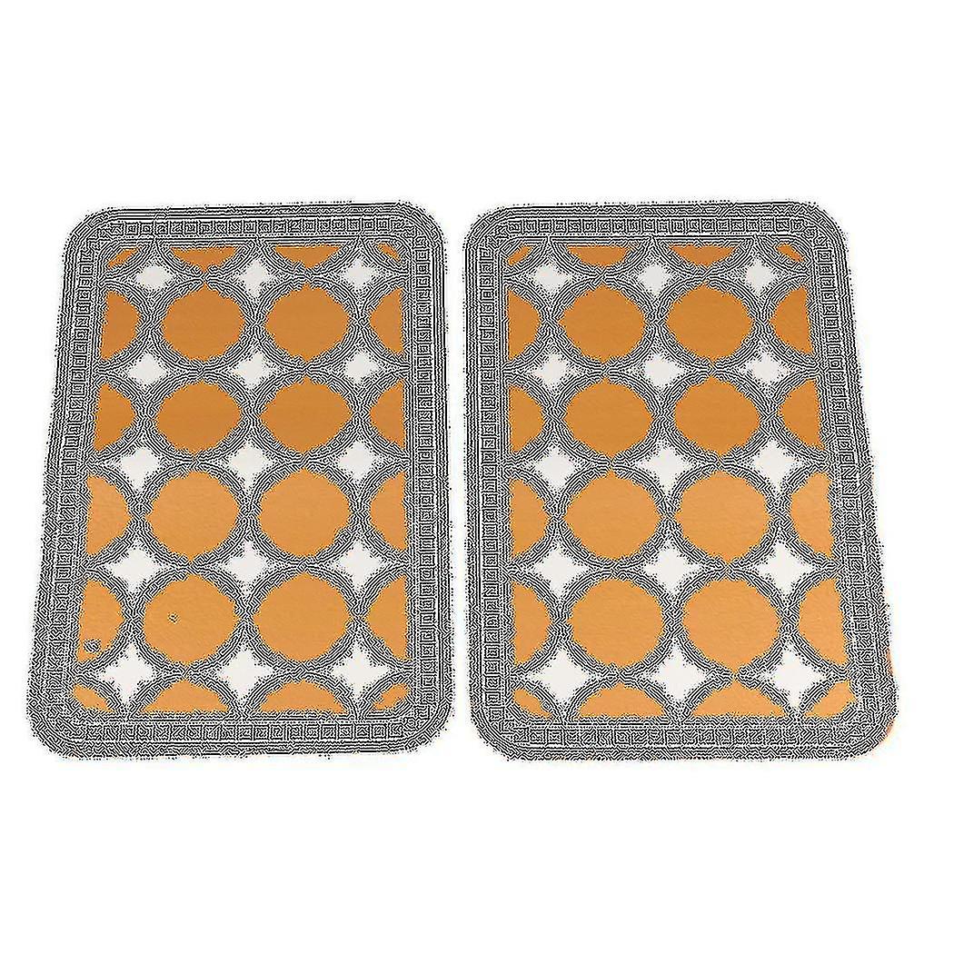 Retro Table Mat Insulation Table Mat -small Diamond Bright White 45cm