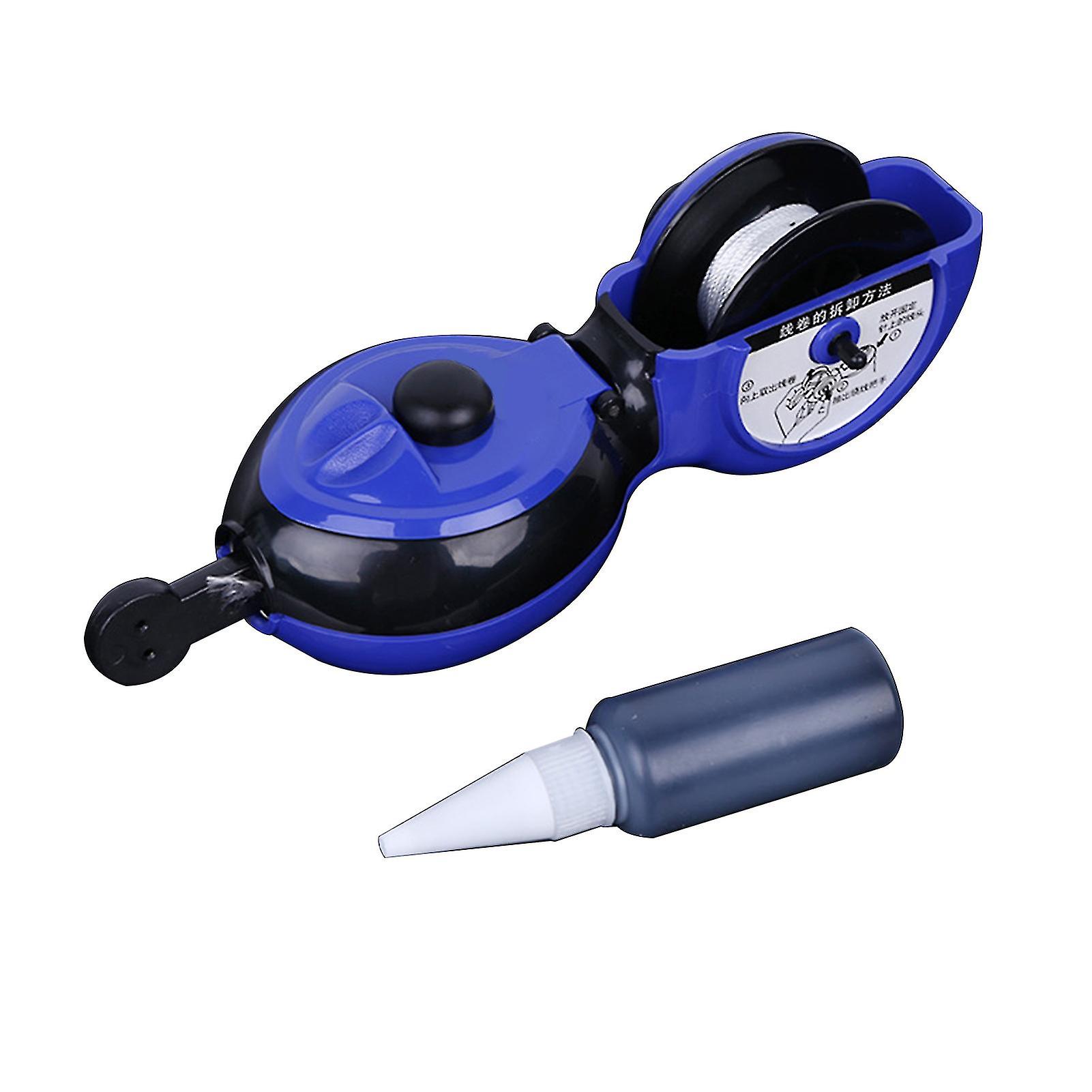15m Ink Fountain Hand-driven Clear Mark Abs Manual Chalk Line For Carpentry