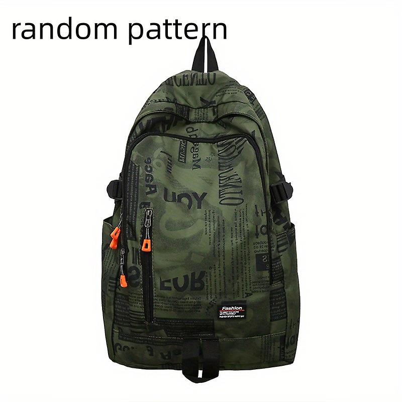 Stylish Men S Graffiti Backpack - Perfect For School Work & Couples!