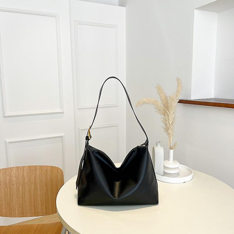 Large-capacity Women S Casual Tote Bag Niche Soft Pu Leather One-shoulder Messenger Bag