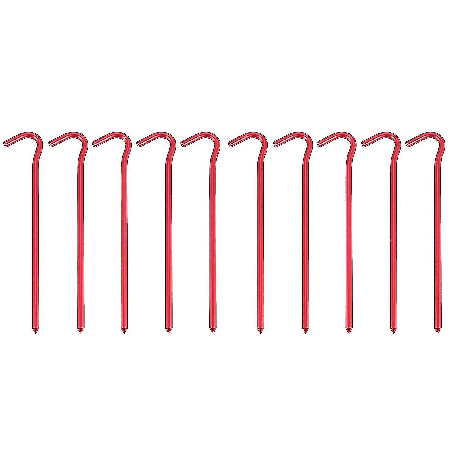 Compatible Withcompatible With10 Packs Outdoors Tent Stakes Pegs,ultralight Hook Beach Tent Stakes