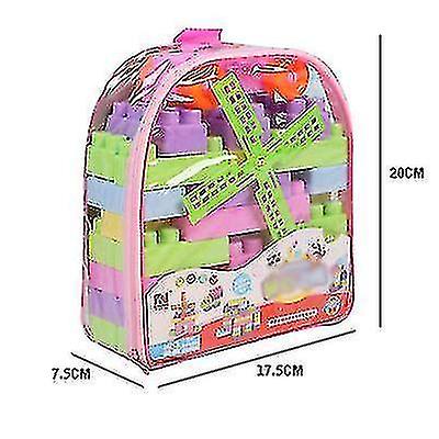 36pcs Children's Backpack Building Blocks, Exercise Children's Intellectual Thinking