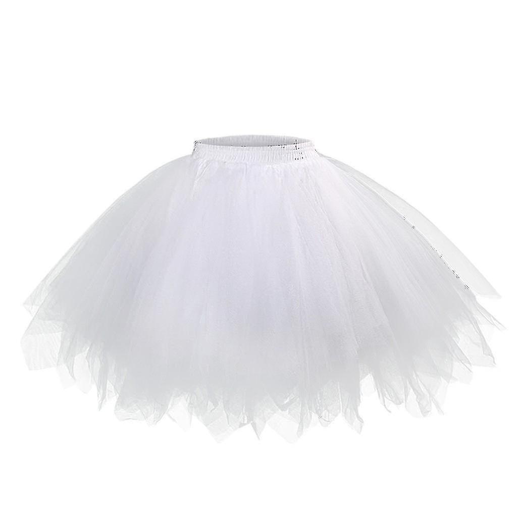 Fusta femei Mesh Tulle Printesa Elastic Adult scurt Tutu Dans
