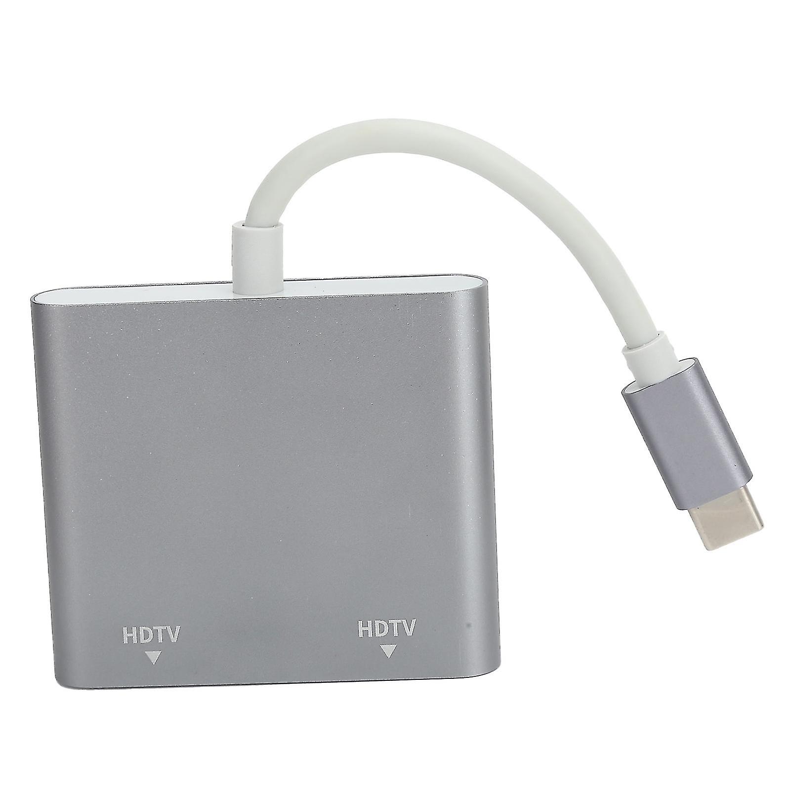 TypeC to 2 in 1 HD Multimedia Interface Adapter Video Converter for Macbook/Pro 2015 2016 2017 2018