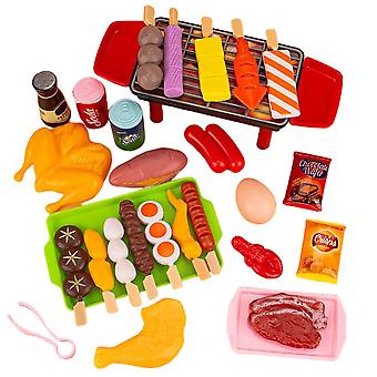 Kinder Simulation Grillen Spielzeug Set Kochgeschirr und Kochen Essen Rollenspiel Pädagogisches Spiel Haus Spielzeug