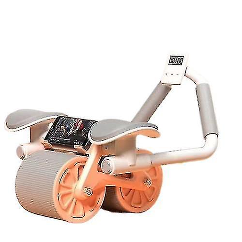 Automatic Rebound Belly Wheel Abdominal Wheels With Pad Push-up Flat Muscle Stretch Roller With Timer Support Mute Abdominal Exerciser