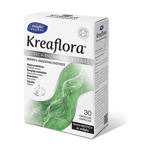 Kreaflora biotic+digestive enzymes 30 capsules