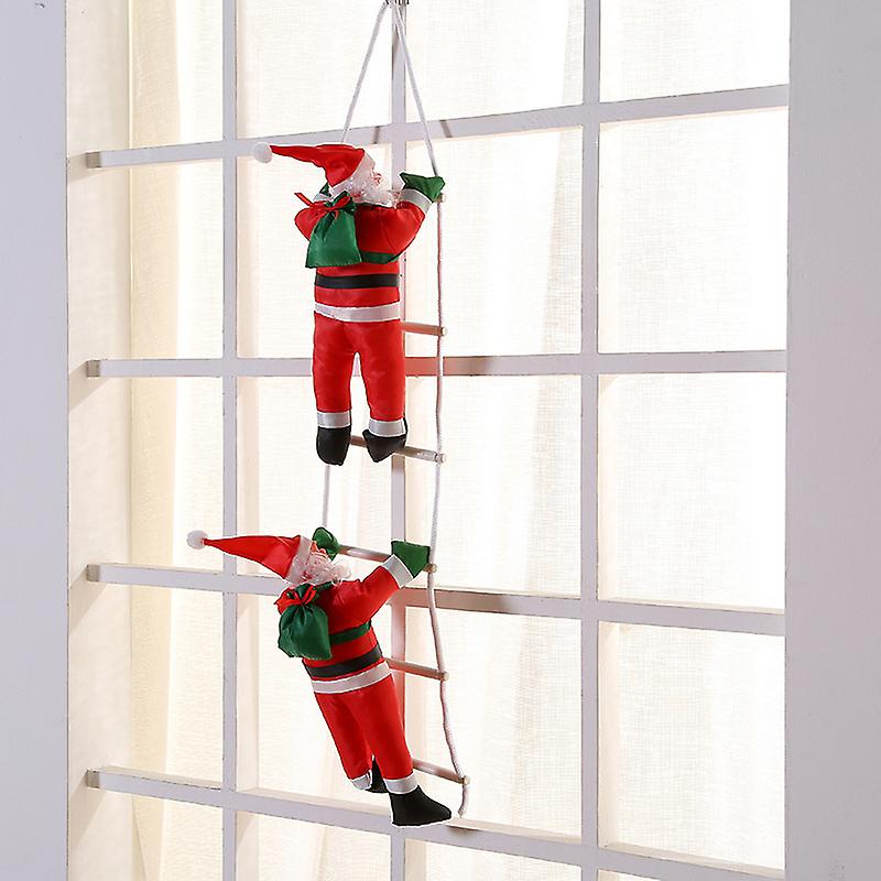 Christmas Santa Claus Climbing Rope Ladder Santa Claus Christmas Tree Decoration