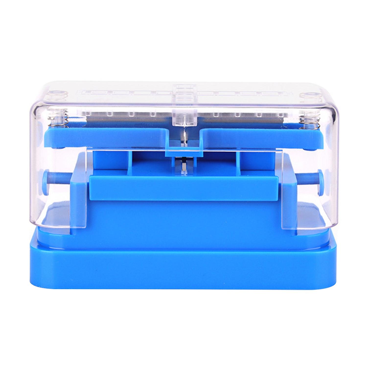 Durable Pill Cutter Box Press Style Plastic Multifunctional Compact Pill Splitter Case for Home