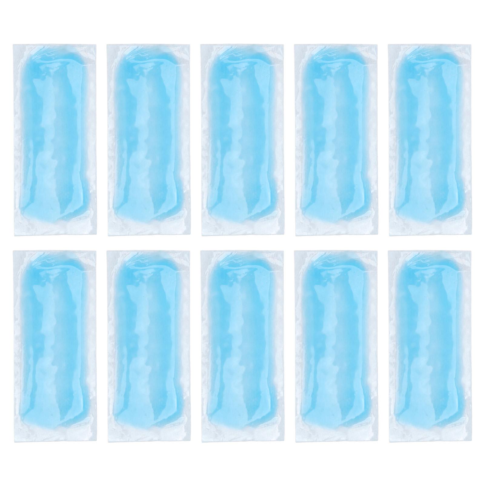 10pcs Cooling Gel Patch Safe Odorless Cool Comfortable Tight Fit Small Hydrogel Material Fever Patch