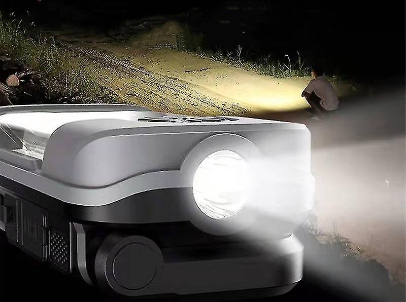 Handheld auto repair tool light, USB rechargeable multifunctional light, LED emergency foldable over