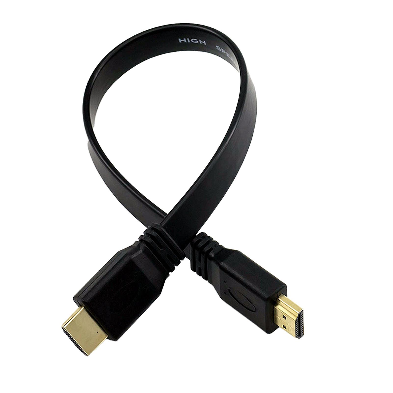 Adapter Cable Stable Output Anti-interference Flat HDMI-compatible 1.4 1080P Data Cable for TV Set