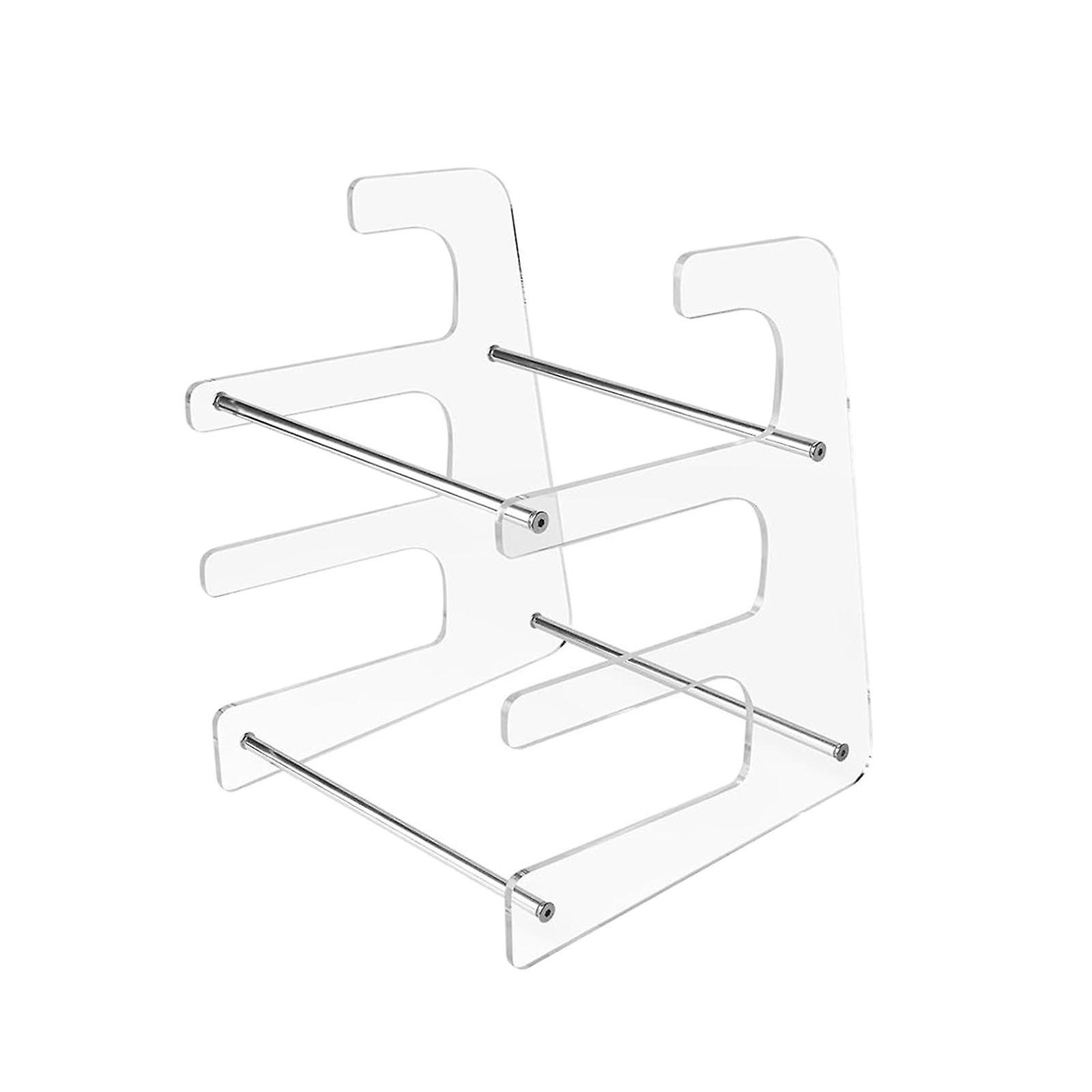 Keyboard Display Stand Holder Keyboard Organizer 3 Tiers Acrylic Stable Riser Keyboard Stand Shelf for Table Study Rooms Desk