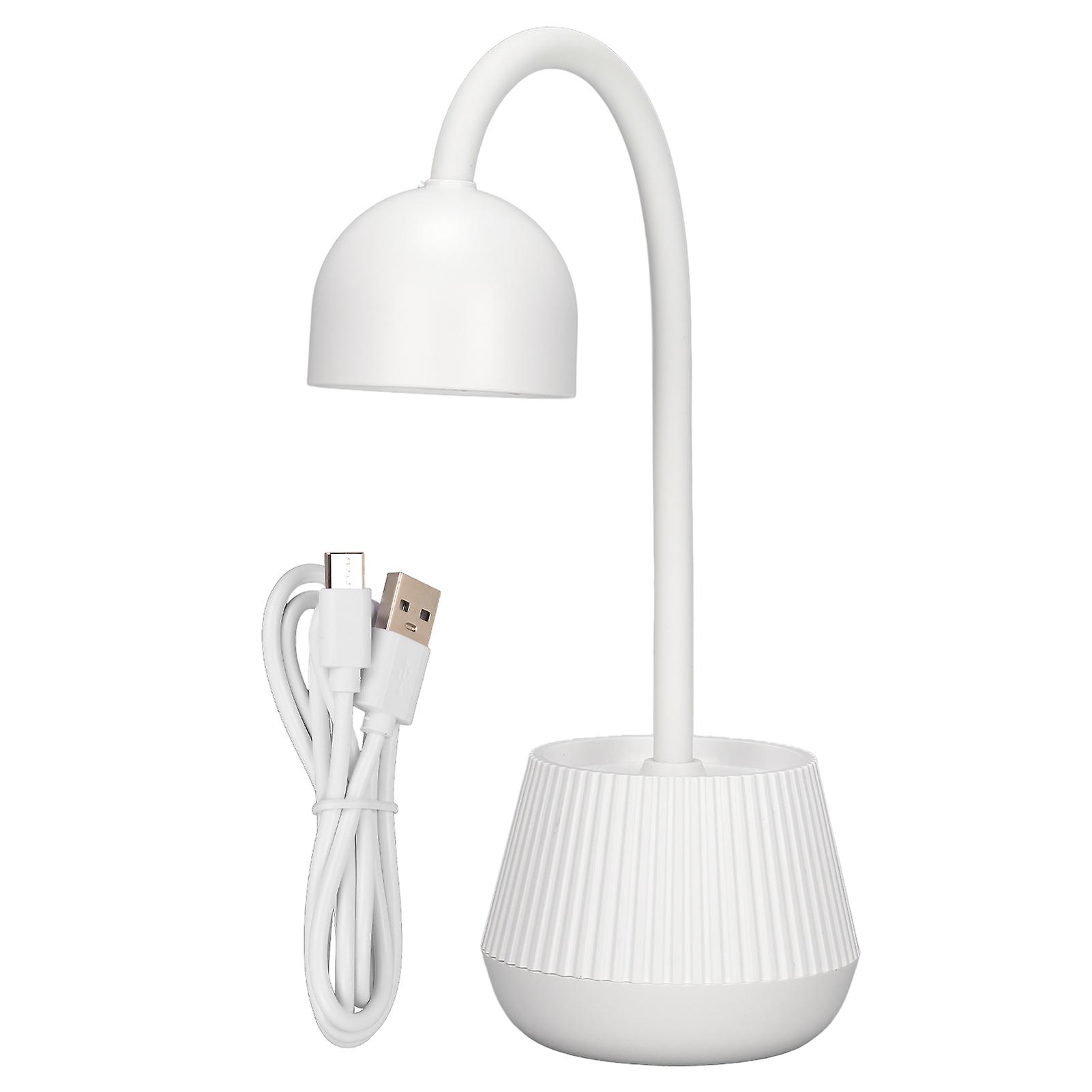 Lampe de séchage de vernis à ongles 24 W 365 nm 405 nm, rotative à 360 °, col de cygne, prise USB, sèche-gel blanc