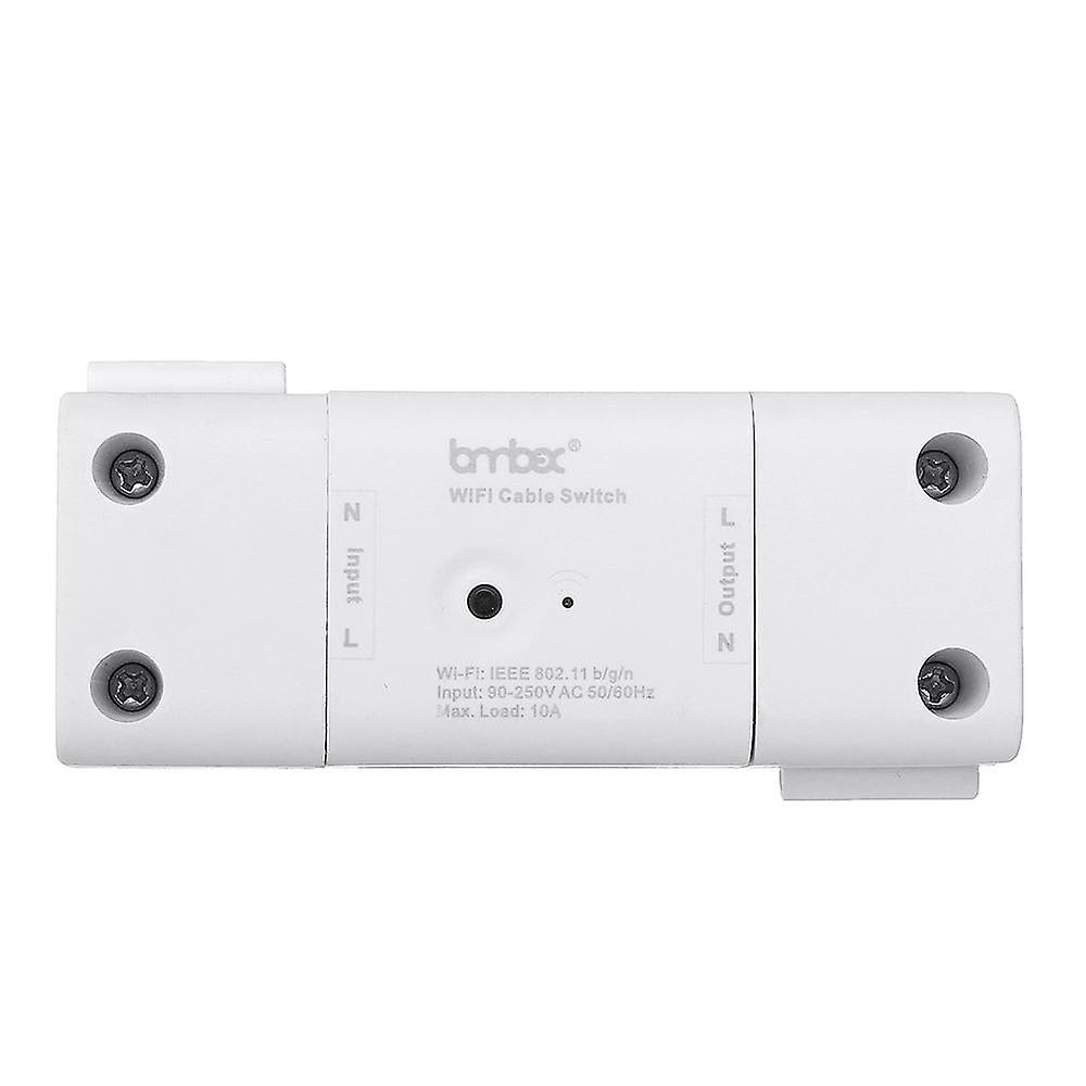 Ac110-240v 10a Wifi Voice Control Timing Smart Light Switch Work With Alexa Google Assistant