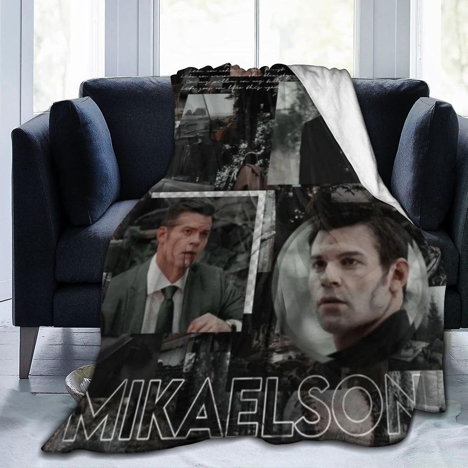 Cozy Plush Elijah Throw Blanket Mikaelson Ultra Soft Micro Flannel Blankets Warm Comfortable Versatile Blanket for Sofa and Travel ABD6897