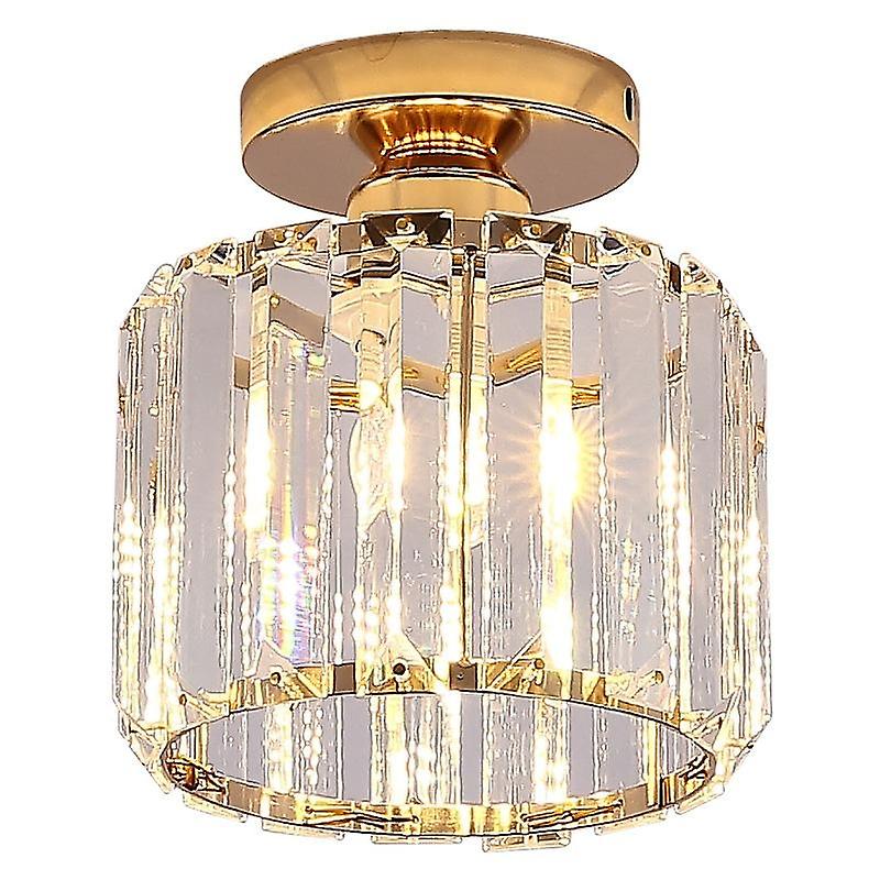 Simple Round Crystal Ceiling Light Balcony Ceiling Light
