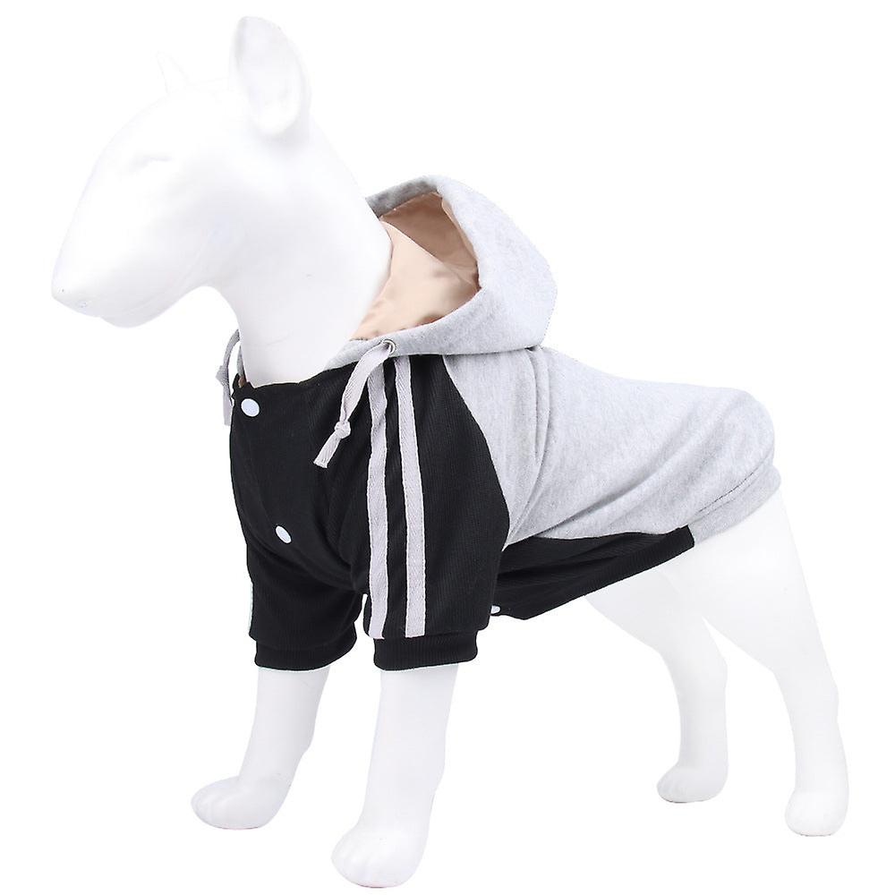 Pet Clothes Autumn And Winter Warm Dog Pattern Sweater Small And Medium-sized Dogs Fleece Hooded Sweater